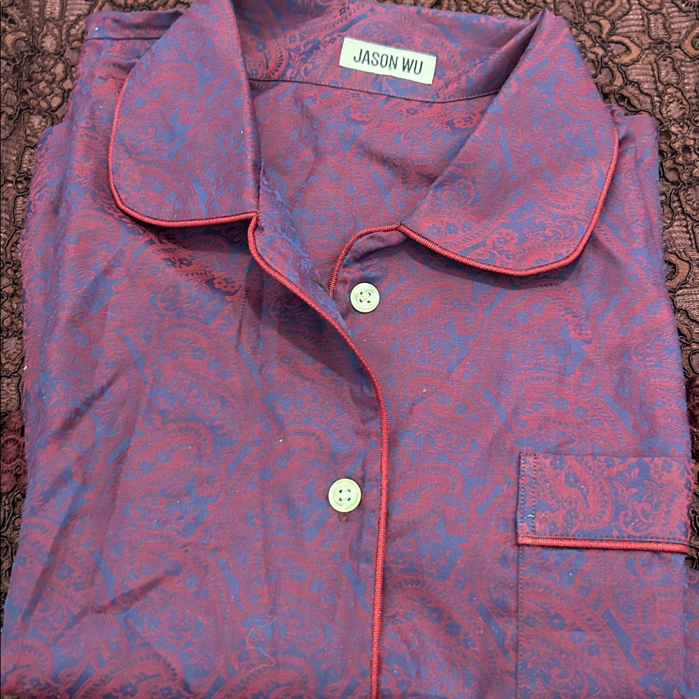 NWOT Jason Wu Paisley Pajamas Long sleeve